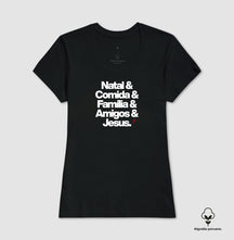 Camiseta Feminina Peruana Natalina