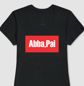 Camiseta Cristã Feminina – “Abba” com Estilo e Fé em Cada Detalhe | Semeador Store