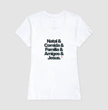 Camiseta Feminina Natalina