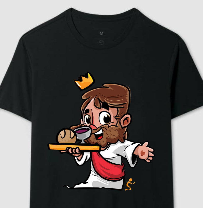 Camiseta Masculina Ceia – Moda Cristã com Estilo e Propósito | Semeador Store