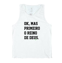 Camiseta Regata Cristã Reino – Fé com Estilo Leve e Confortável | Semeador Store