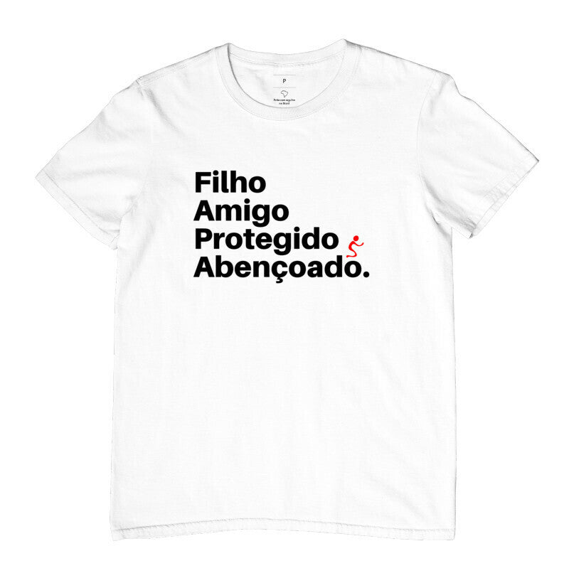 Camiseta Clássica Abençoado