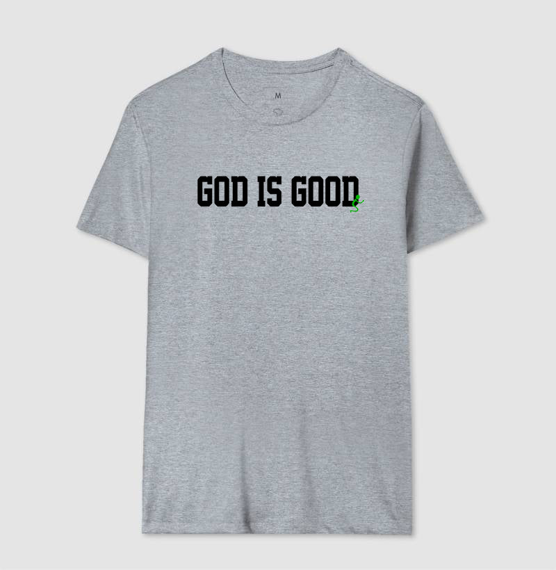 Camiseta Masculina God is good – Moda Cristã com Estilo e Propósito | Semeador Store