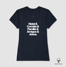Camiseta Feminina Peruana Natalina