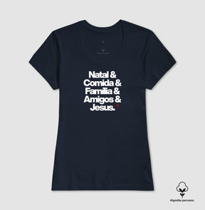 Camiseta Feminina Peruana Natalina