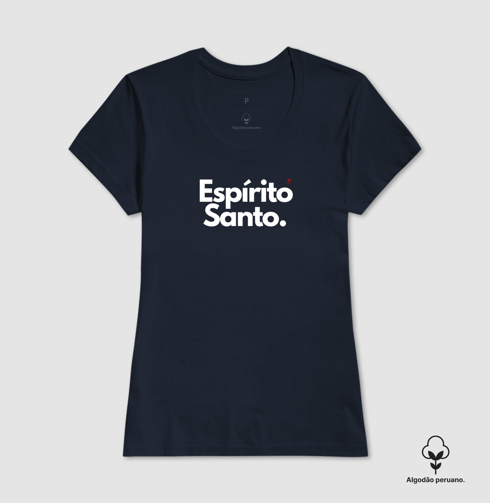 Camiseta Feminina "Espírito Santo" – Fé e Estilo com Algodão Peruano Premium | Semeador Store
