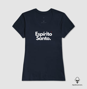 Camiseta Feminina "Espírito Santo" – Fé e Estilo com Algodão Peruano Premium | Semeador Store