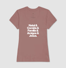 Camiseta Feminina Natalina