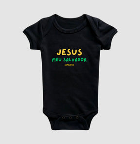 Body Infantil Cristão Jesus meu Salvador – Fé com Conforto para os Primeiros Meses | Semeador Store