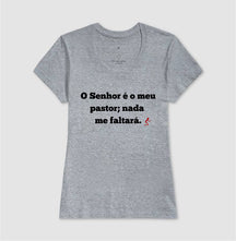 Camiseta Cristã Feminina – “O Senhor é o Meu Pastor” com Estilo e Fé em Cada Detalhe | Semeador Store