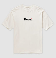 Camiseta Gospel Oversized "Deus" – Fé com Estilo Cristão Streetwear | Semeador Store