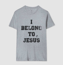 Camiseta Masculina I Belong to Jesus – Moda Cristã com Estilo e Propósito | Semeador Store