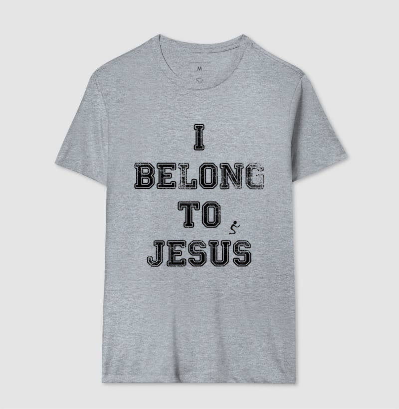 Camiseta Masculina I Belong to Jesus – Moda Cristã com Estilo e Propósito | Semeador Store