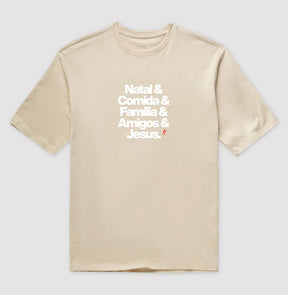 Camiseta Oversized Natalina