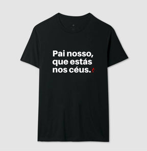 Camiseta Masculina Pai nosso – Moda Cristã com Estilo e Propósito | Semeador Store