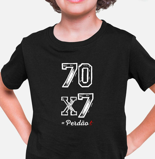 Camiseta Infantil Perdão 70x7