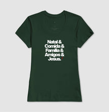 Camiseta Feminina Natalina