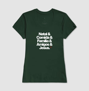 Camiseta Feminina Natalina