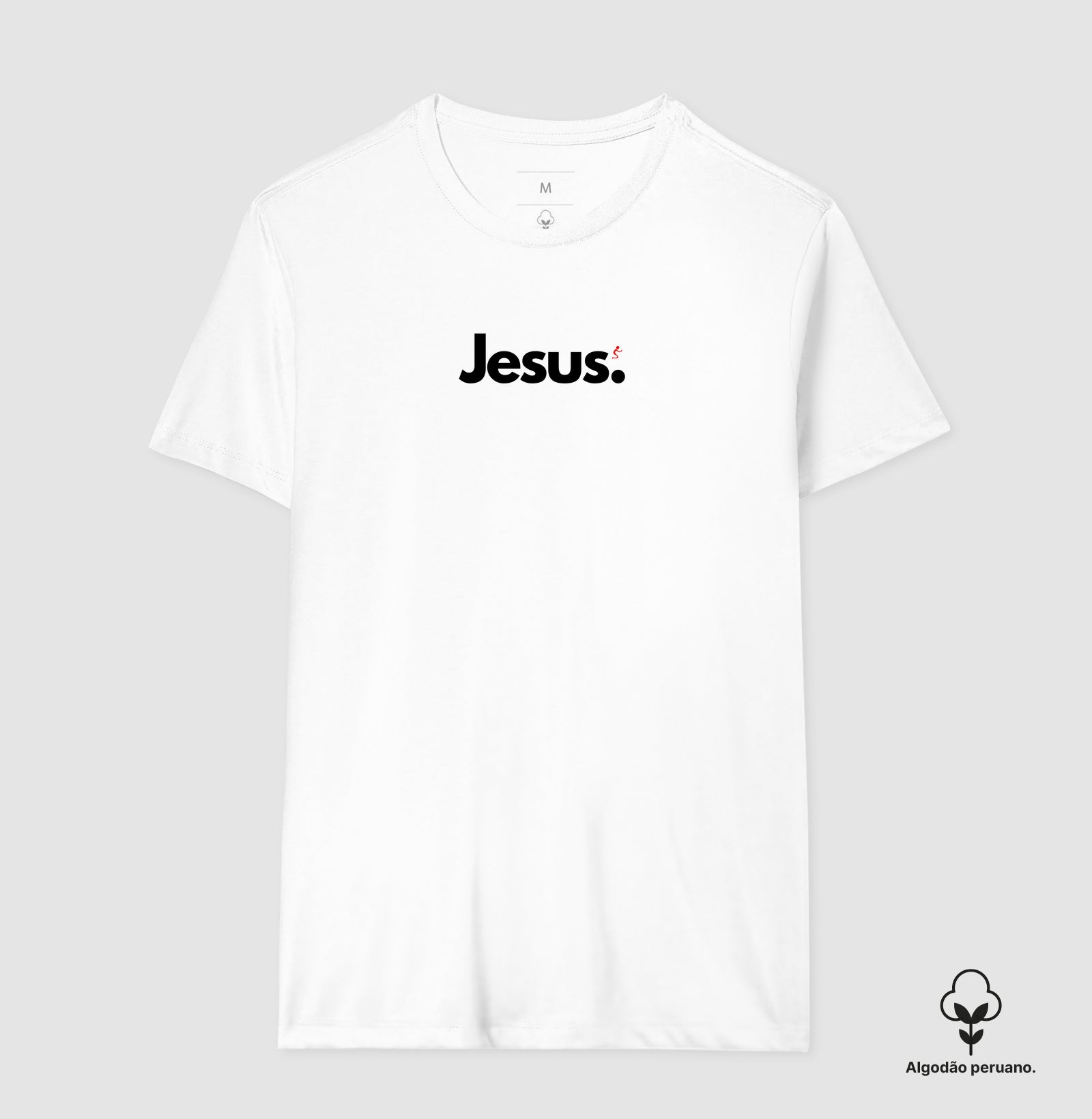 Camiseta Masculina Algodão Peruano Jesus