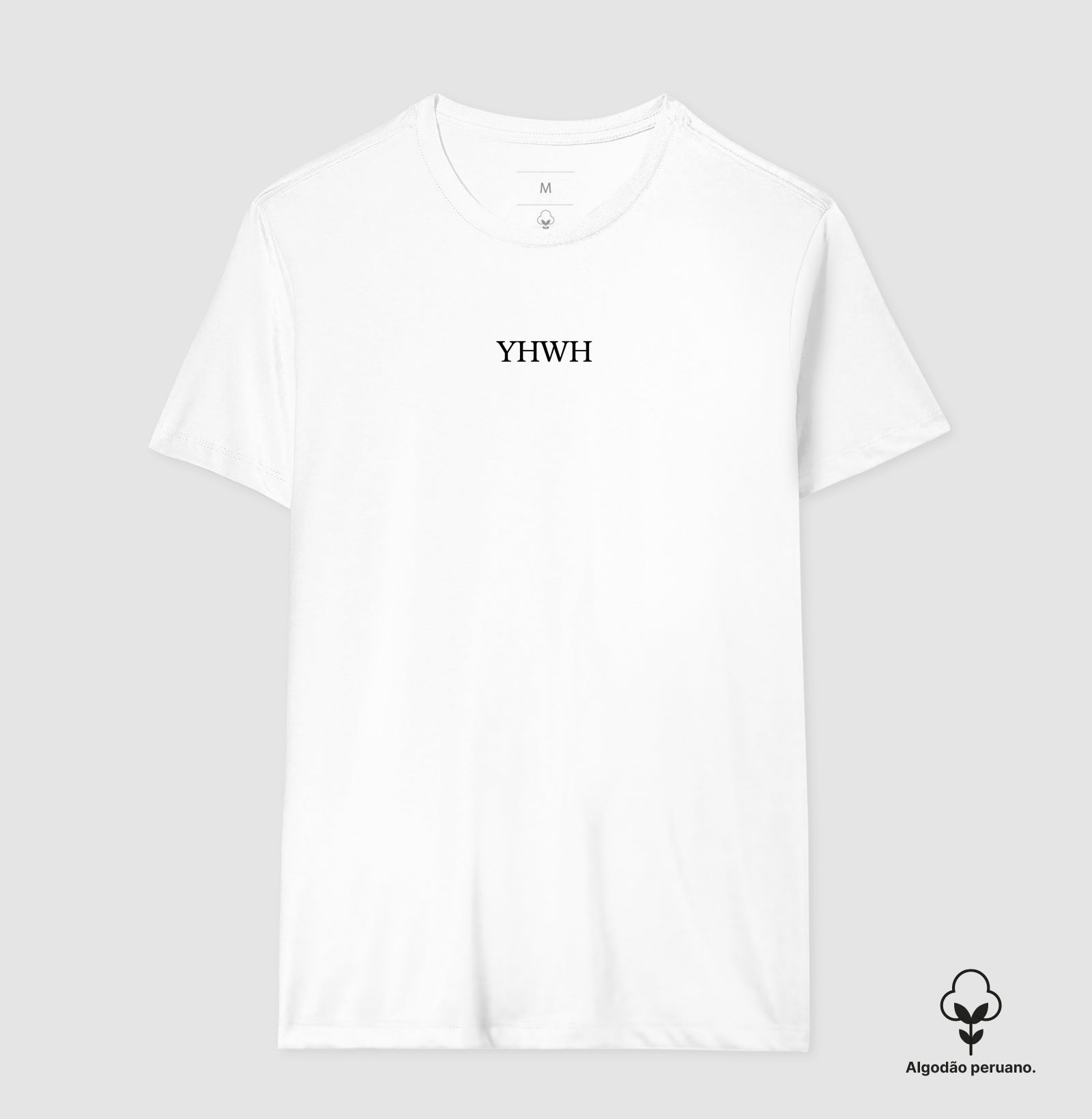 Camiseta Cristã Masculina YHWH - Estilo e Fé em algodão Peruano Premium l Semeador Store