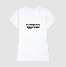 Camiseta Cristã Feminina – “Orava Eu” com Estilo e Fé em Cada Detalhe | Semeador Store