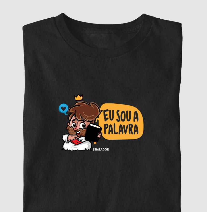 Camiseta Infantil Eu sou a palavra