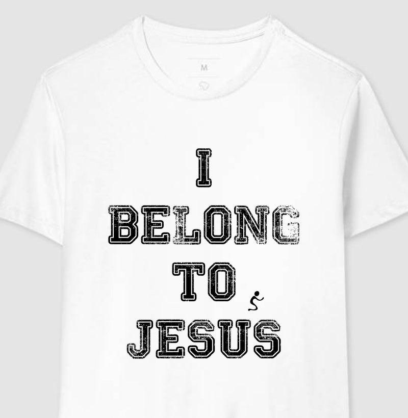 Camiseta Masculina I Belong to Jesus – Moda Cristã com Estilo e Propósito | Semeador Store