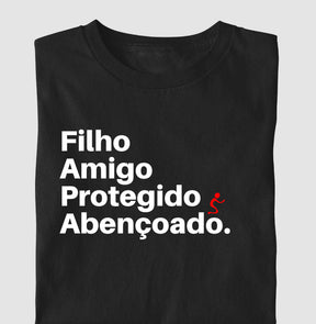 Camiseta Masculina Abençoado – Moda Cristã com Estilo e Propósito | Semeador Store