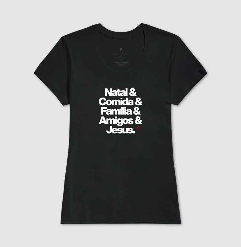 Camiseta Feminina Natalina