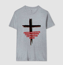 Camiseta Masculina Cruz – Moda Cristã com Estilo e Propósito | Semeador Store