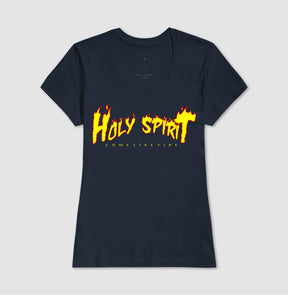 Camiseta Cristã Feminina – “Holy Spirit” com Estilo e Fé em Cada Detalhe | Semeador Store