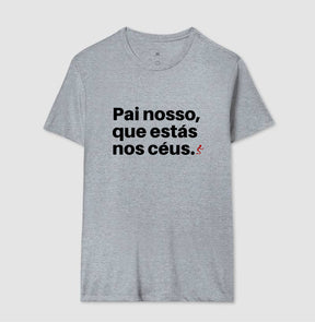 Camiseta Masculina Pai nosso – Moda Cristã com Estilo e Propósito | Semeador Store