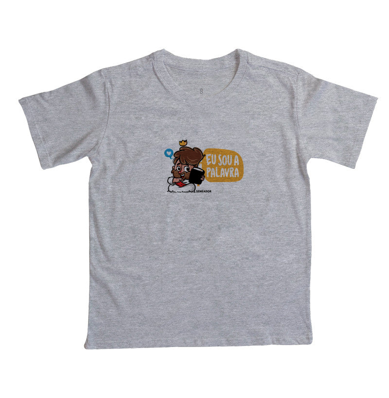 Camiseta Infantil Eu sou a palavra