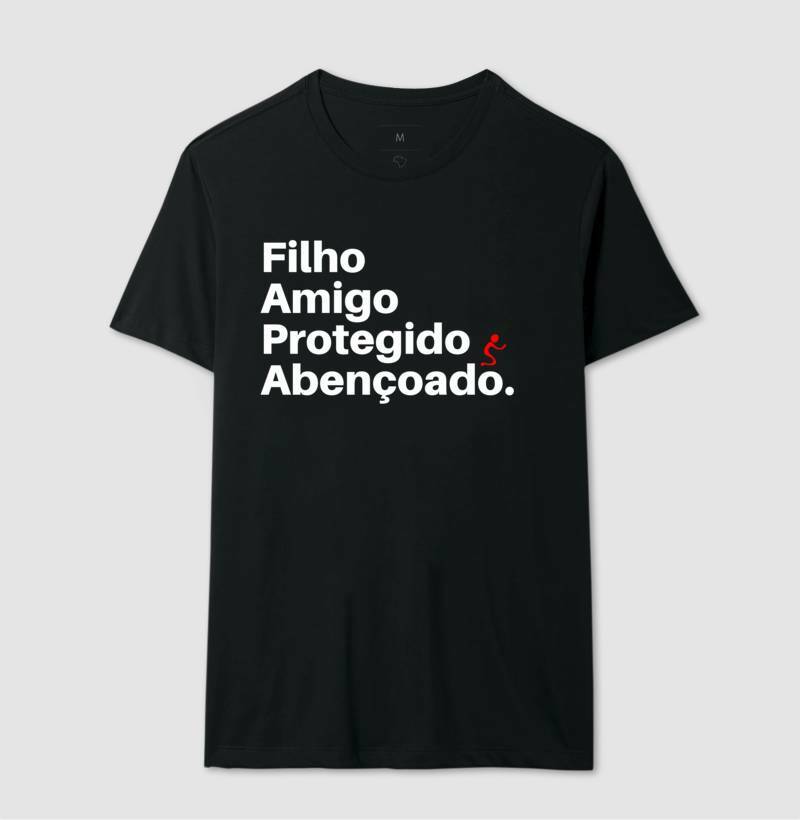 Camiseta Clássica Abençoado