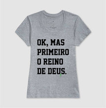 Camiseta Cristã Feminina – “Reino” com Estilo e Fé em Cada Detalhe | Semeador Store