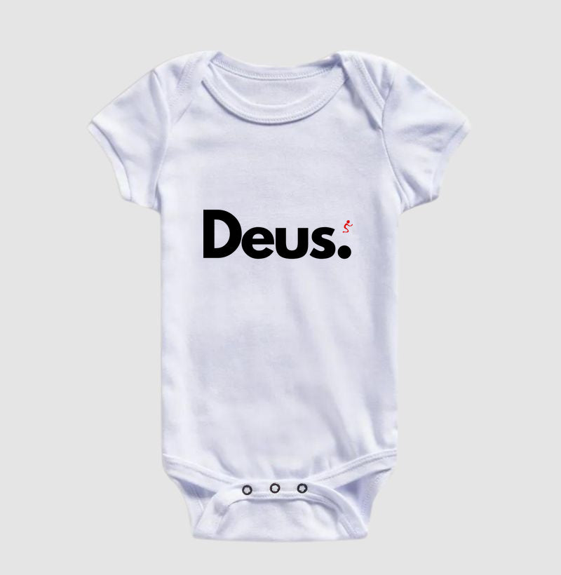 Body Infantil Cristão Deus – Fé com Conforto para os Primeiros Meses | Semeador Store