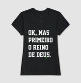 Camiseta Cristã Feminina – “Reino” com Estilo e Fé em Cada Detalhe | Semeador Store