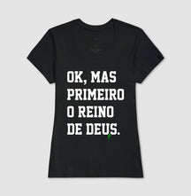 Camiseta Cristã Feminina – “Reino” com Estilo e Fé em Cada Detalhe | Semeador Store