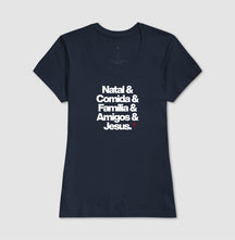 Camiseta Feminina Natalina