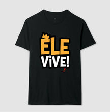 Camiseta Masculina Ele vive – Moda Cristã com Estilo e Propósito | Semeador Store