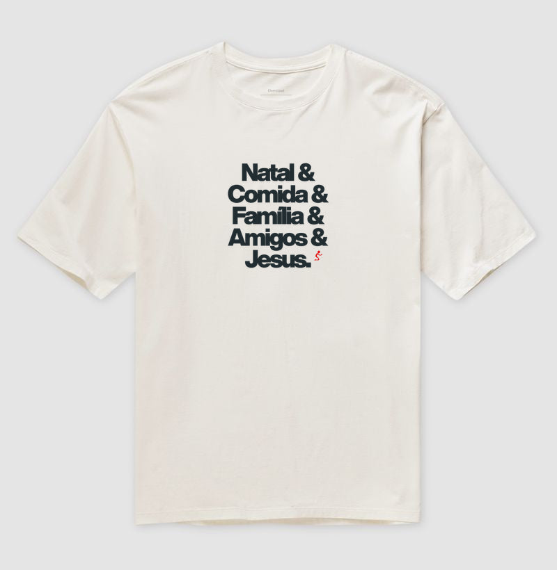 Camiseta Oversized Natalina