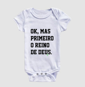 Body Infantil Cristão Reino – Fé com Conforto para os Primeiros Meses | Semeador Store