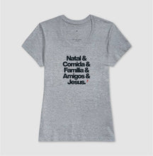 Camiseta Feminina Natalina