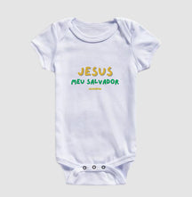 Body Infantil Cristão Jesus meu Salvador – Fé com Conforto para os Primeiros Meses | Semeador Store