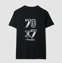Camiseta Masculina Perdão 70x7 – Moda Cristã com Estilo e Propósito | Semeador Store