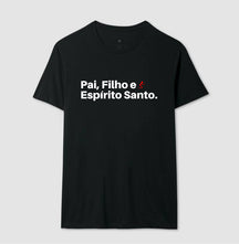 Camiseta Masculina Pai, Filho e Espírito Santo – Moda Cristã com Estilo e Propósito | Semeador Store
