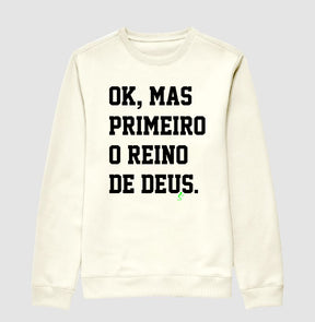 Moletom Suéter Reino – Roupa Cristã com Estilo e Fé | Semeador Store