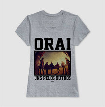 Camiseta Cristã Feminina – “Orai” com Estilo e Fé em Cada Detalhe | Semeador Store