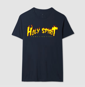 Camiseta Masculina Holy Spirit – Moda Cristã com Estilo e Propósito | Semeador Store