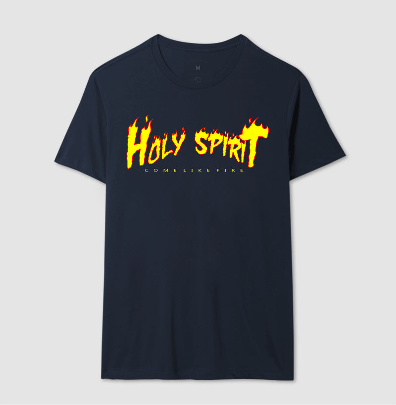 Camiseta Masculina Holy Spirit – Moda Cristã com Estilo e Propósito | Semeador Store